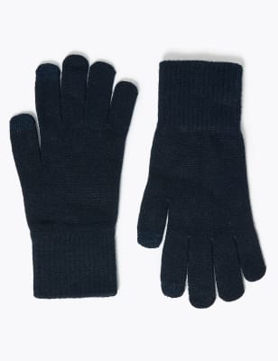 

Womens M&S Collection Super Soft Knitted Gloves - Navy, Navy