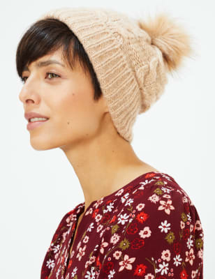 marks and spencer fur hat