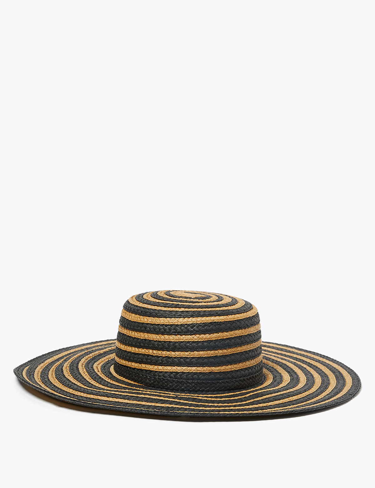 Striped Wide Brim Sun Hat
