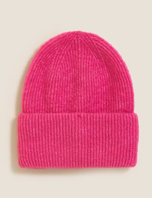 

Womens M&S Collection Strickmütze - Rosa, Rosa