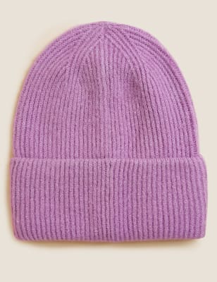 

Womens M&S Collection The Knitted Beanie - Lavender, Lavender