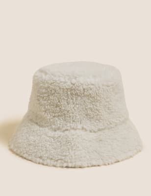 

Womens M&S Collection Teddy-Fischerhut - Natural, Natural