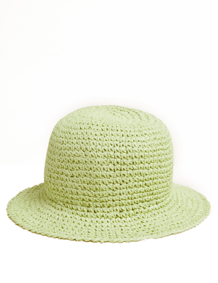 

Womens M&S Collection Crochet Bucket Hat - Light Citrus, Light Citrus
