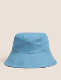 Pure Cotton Printed Wide Brim Hat