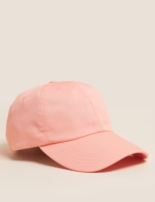 

Womens M&S Collection Pure Cotton Baseball Cap - Peach, Peach