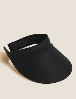 

Womens M&S Collection Pure Cotton Visor - Black, Black