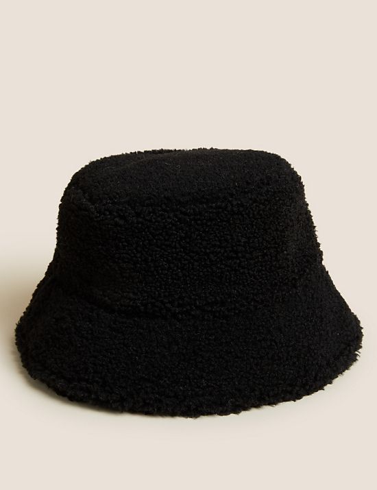 Καπέλο bucket από συνθετική προβιά