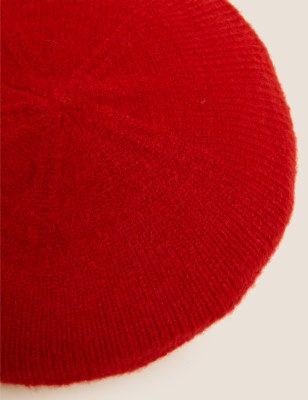 

Womens M&S Collection Knitted Beret Hat - Red, Red