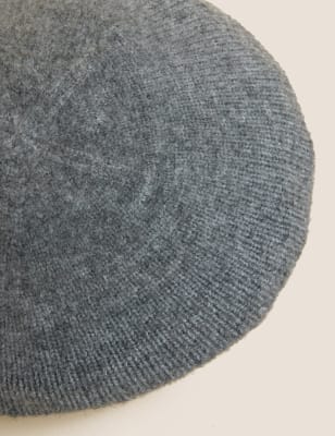 

Womens M&S Collection Knitted Beret Hat - Grey, Grey