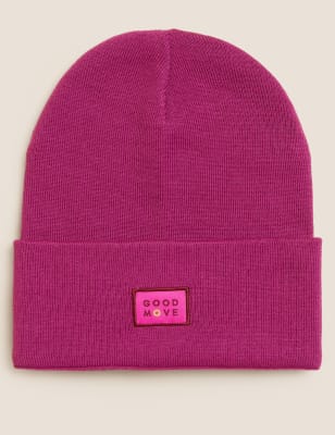 

Womens Goodmove Wool Blend Knitted Beanie Hat - Hot Pink, Hot Pink