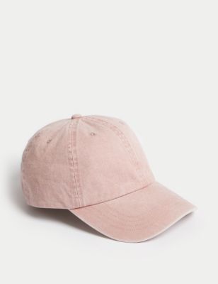 

Womens M&S Collection Pure Cotton Baseball Cap - Light Pink, Light Pink