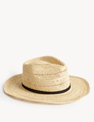 

Womens M&S Collection Straw Packable Cowboy Hat - Natural, Natural