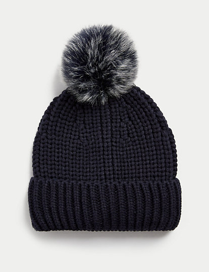 Knitted Pom Hat