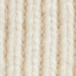 Knitted Cable Faux Fur Pom Hat - cream
