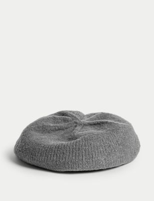 

Womens M&S Collection Knitted Beret Hat - Grey, Grey