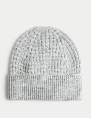 Knitted Beanie Hat with Wool