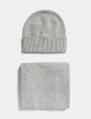 Cashmere Hat and Scarf Gift Set