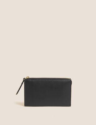 Womens M&S Collection Leather Purse - Black, Black