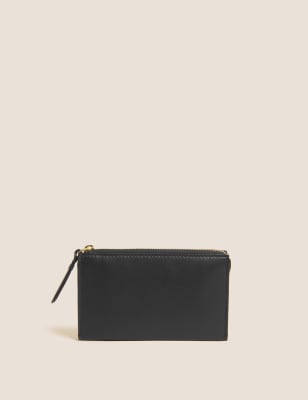 Womens M&S Collection Leather Purse - Black, Black