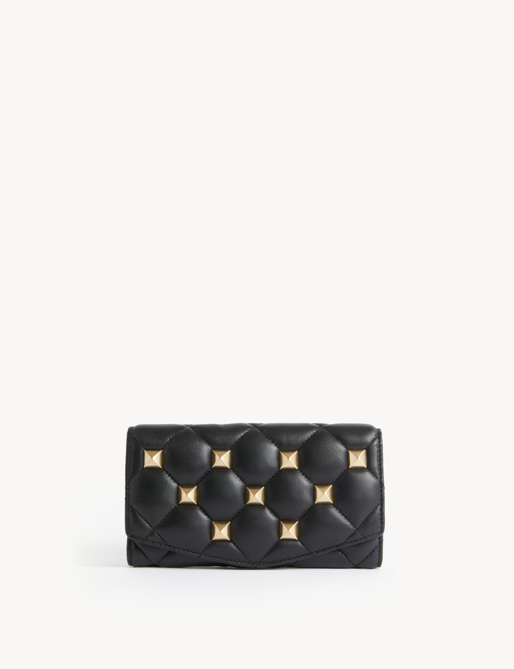 Leather Studded Foldover Purse image 1