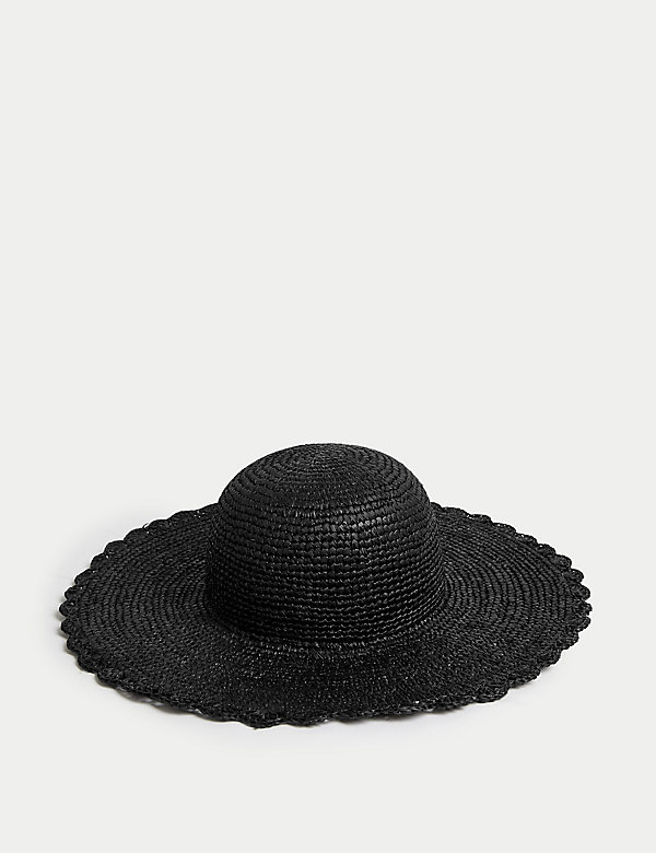 Strooien hoed met brede rand - NL