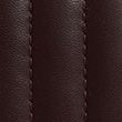 Leather Metallic Large Foldover Purse - burgundy