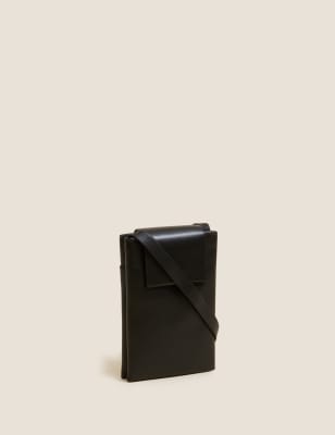 

M&S Collection Funda para móvil de pielWomens - Negro, Negro