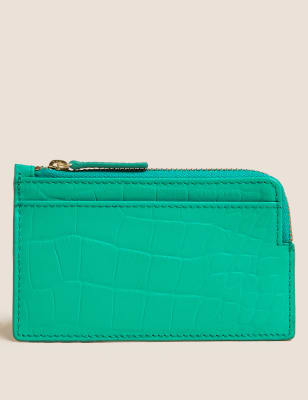 

M&S Collection Monedero de pielWomens - Menta Verde, Menta Verde