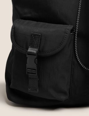 Womens GOODMOVE Multi Pocket Gym Backpack - Black