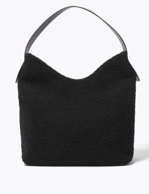 shearling hobo