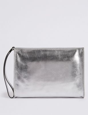 Leather Clutch Bag | M&S Collection | M&S