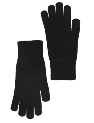 

Womens M&S Collection Knitted Touchscreen Gloves - Black, Black