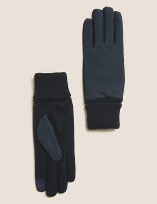 

M&S Collection Guantes de punto para pantalla táctil con puñosWomens - Navy, Navy