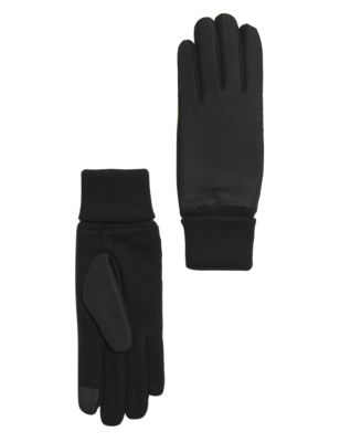M&S Womens Knitted Cuff Touchscreen Gloves