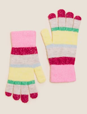 

M&S Collection Guantes de punto a rayasWomens - Multicolor, Multicolor