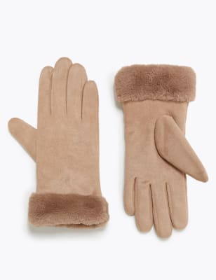 Fake on sale sheepskin gloves