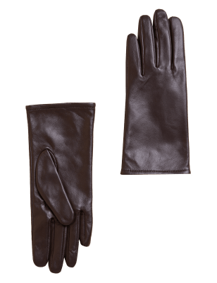 

Womens M&S Collection Lederhandschuhe mit wärmendem Futter - Chocolate, Chocolate