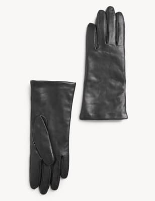 

Womens Autograph Leather Cashmere Lined Gloves - Black, Black