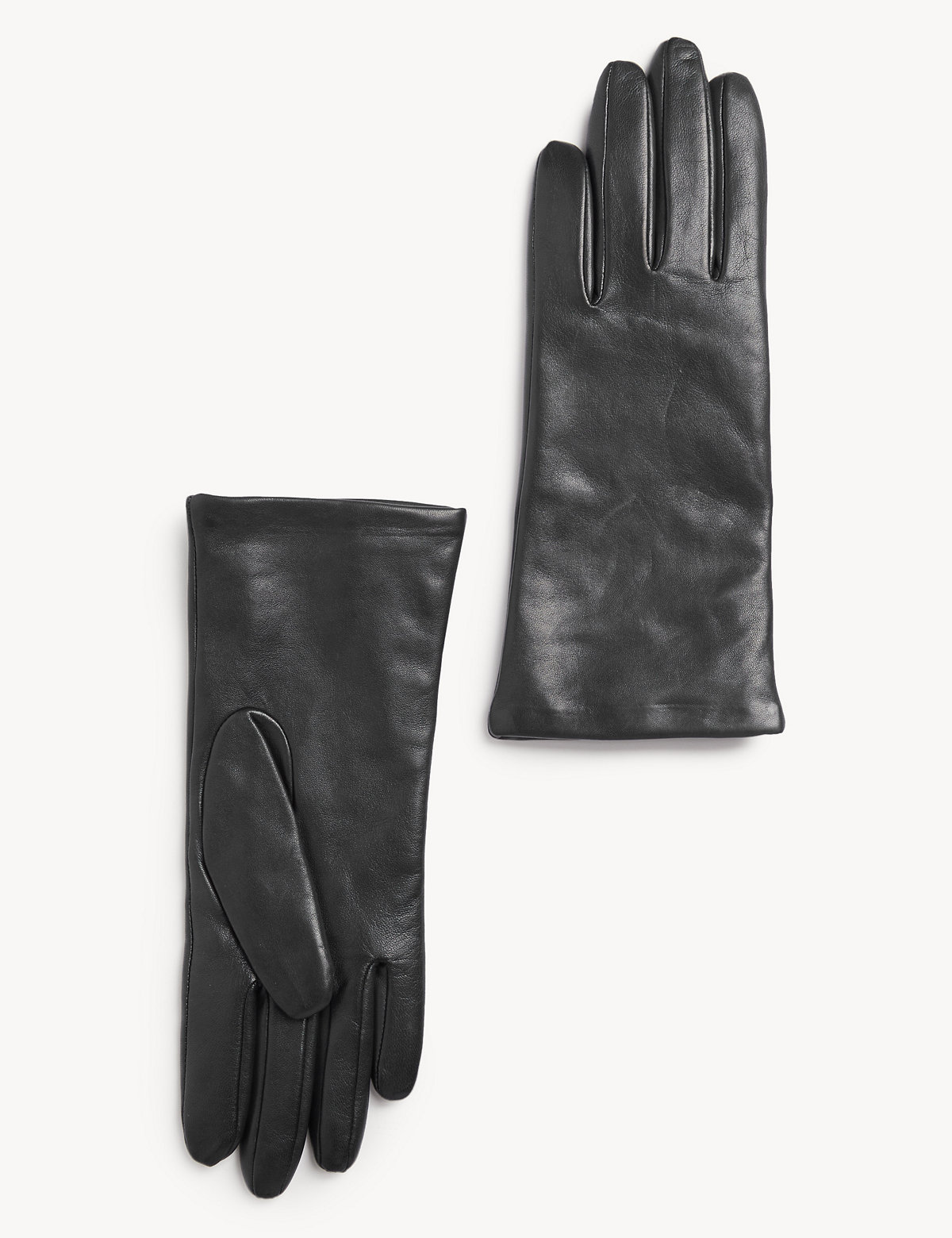 Leather Cashmere Lined Gloves