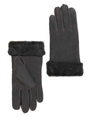 

Womens M&S Collection Suede Gloves - Grey, Grey