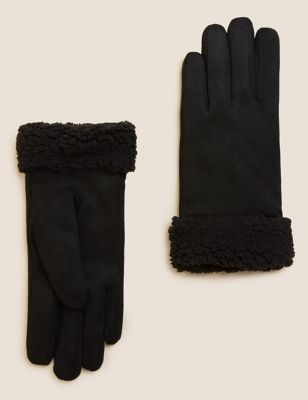 Faux Sheepskin Gloves - IL