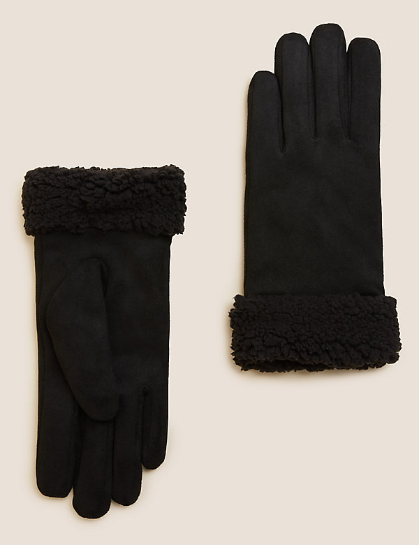 Faux Sheepskin Gloves - SG