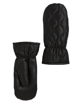 

Womens M&S Collection Faux Sheepskin Mittens - Black, Black