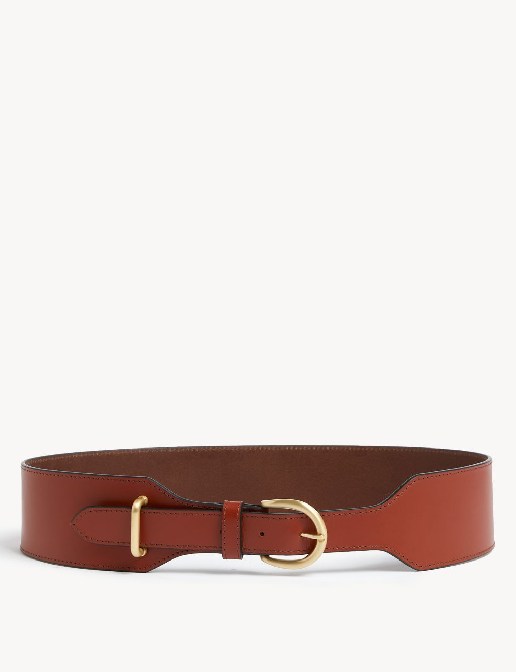 Leather Wide Waist Belt image 1