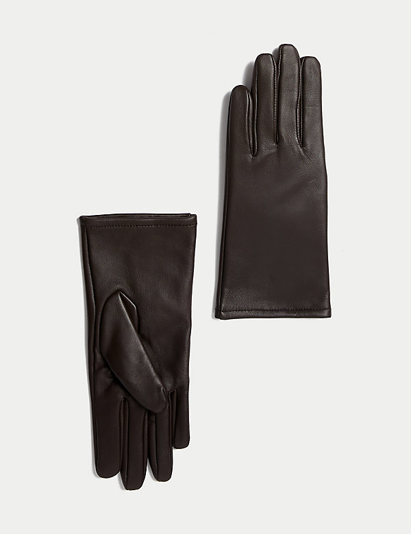 Leather Warm Lined Gloves - HU
