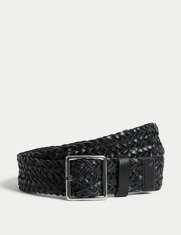 Leather Woven Jeans Belt - AT