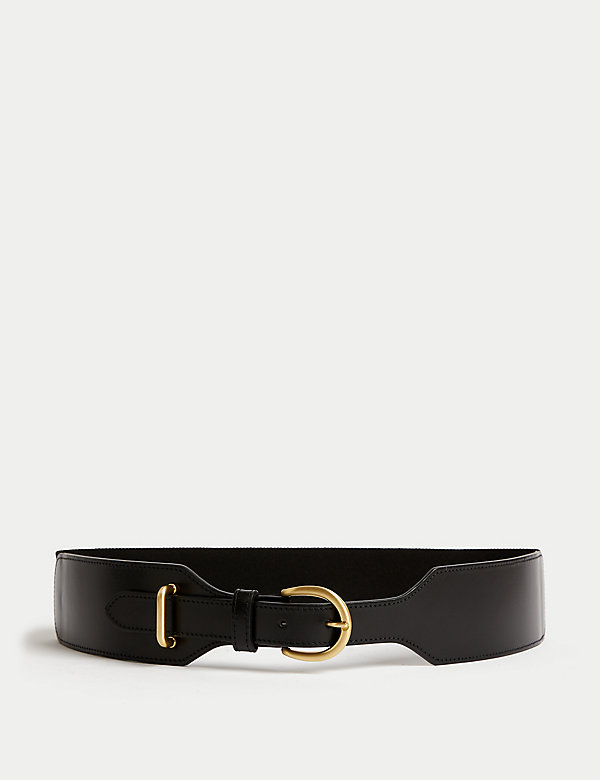 Leather Elastic Waist Belt - CA
