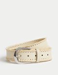 Cinturón para jeans con detalle de puntada de fusta