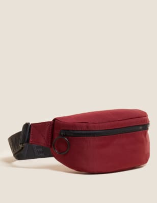 

Womens GOODMOVE Zipped Detail Bum Bag - Plum, Plum