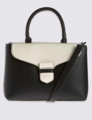 Faux Leather Mini Grab Tote Bag | M&S Collection | M&S